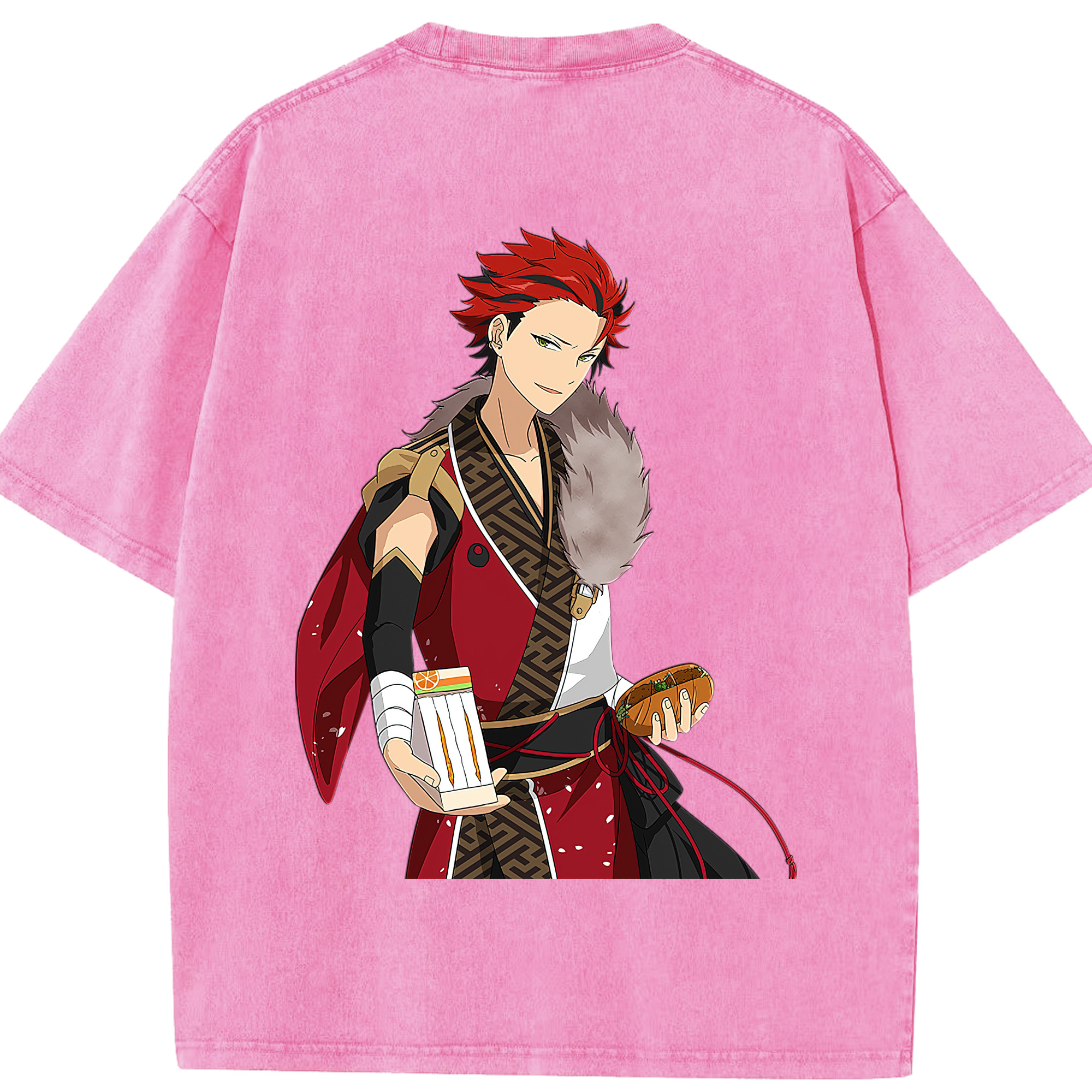 （画像用） あんさんぶるスターズ! Ensemble Stars 綿100% ヴィンテージ風 半袖Tシャツ（背面プリント）